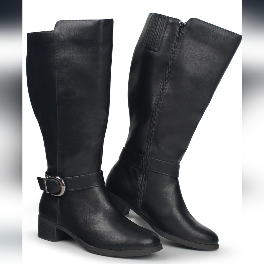 Hawkwell Black Over the Knee Boots